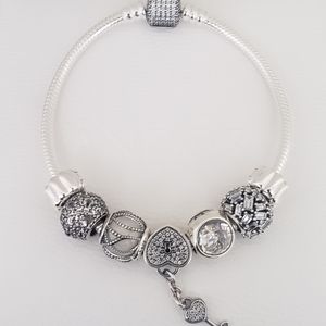 ❤️ 8pc Authentic Pandora HEART BRACELET GIFT 🎁 SET